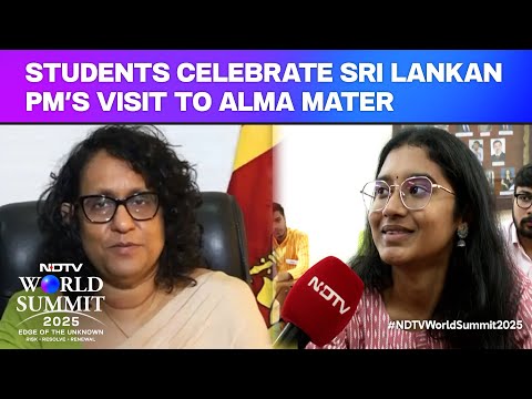 Students Celebrate Sri Lankan PM Harini Amarasuriya's Visit To Alma Mater Hindu College