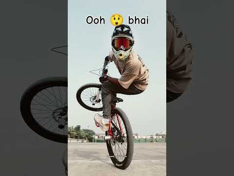 O bhai 😲😲😲 #cyclest #stunt #automobile #cycler #wheeliebike