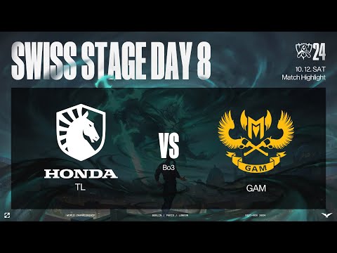 TL vs GAM 매치 하이라이트 | 스위스 스테이지 Day8 | 10.12 | 2024 월드 챔피언십