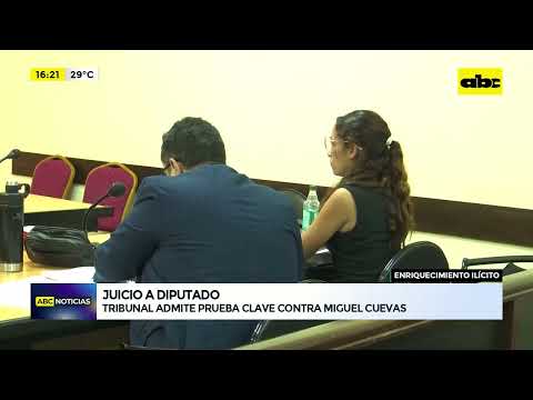 Tribunal admite prueba clave contra Miguel Cuevas