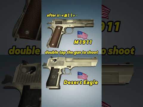 1911 v Desert Eagle #shotrs #gun #1911 #WWII #DesertEagle #viralvideo #viral