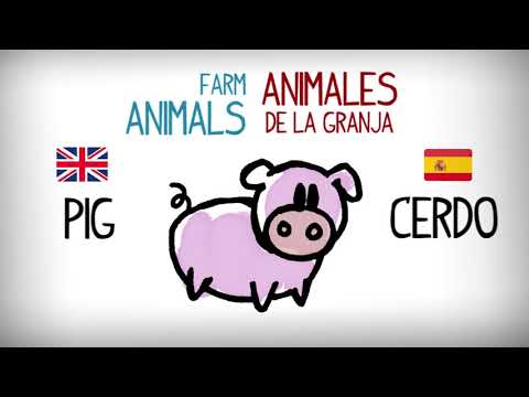 List vocabulary animals English – Spanish