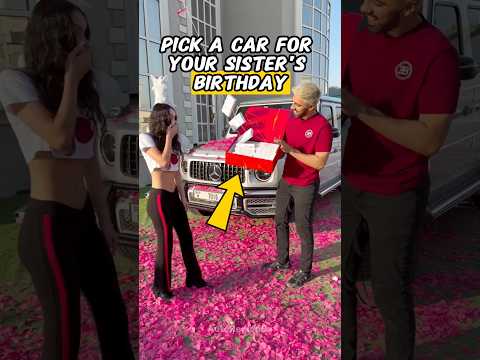 Pick a Car for Your Sister’s Birthday 🎂🚗 #shorts #automobile #car #birthday