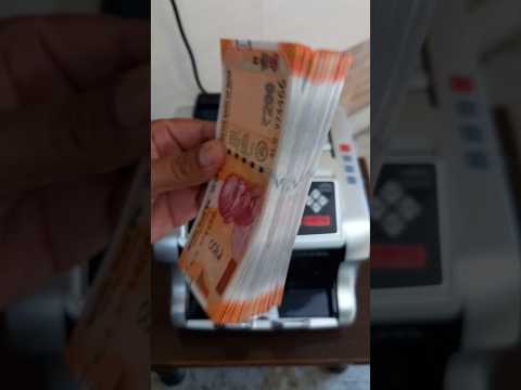 Counting Indian Currency 200, 50 &amp; 100 Rupees Notes <strong>Using</strong> Automatic Machine 💸📊 #shorts #<strong>money</strong> #paisa