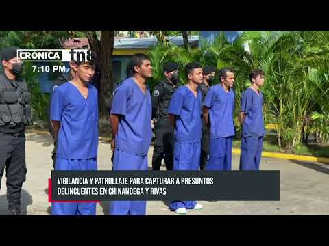 Policía Nacional capturó a varios delincuentes en Chinandega y Masaya - Nicaragua