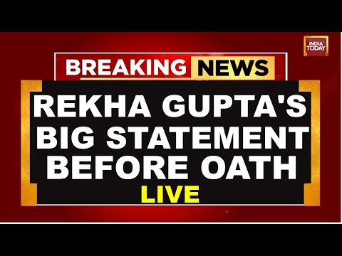 Reakha Gupta LIVE: Reakha Gupta  Big Satatment Before Oath | Delhi CM Oath Ceremony | PM Modi News