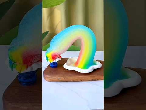 Diy Rainbow 🌈 #creative #easy #soap rainbow make it with your kids ♥️#shorts
