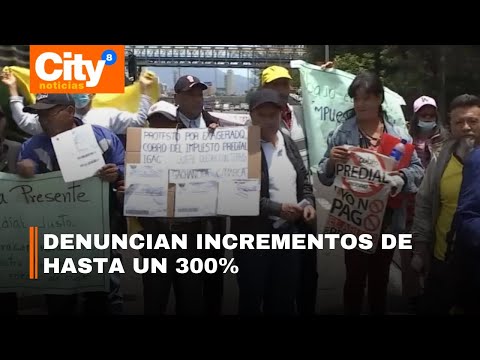 Protesta por el aumento en el impuesto predial de algunos municipios de Cundinamarca | CityTv