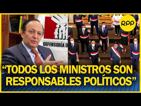 Walter Gutiérrez: “Los ministros son responsables por los delitos que pueda cometer Castillo”