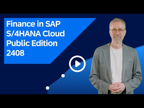 Finance in SAP S/4HANA Cloud Public Edition 2408