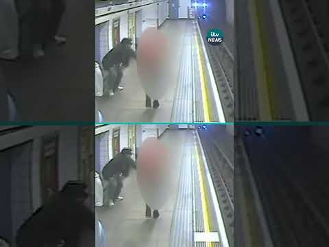 Man jailed for life after pushing stranger onto tube tracks #itvnews itvnews ITV News