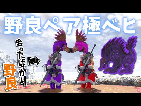 集会所で偶然出会った野良ハンターと6年ぶりに『ペア極ベヒ』やったら熱すぎた！【MHWI】