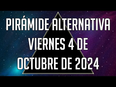 Pirámide Alternativa para el Viernes 4 de Octubre de 2024 - Lotería de Panamá