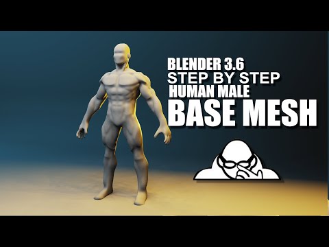Human Male Base Mesh Tutorial How To Step By Step Blender 3.6