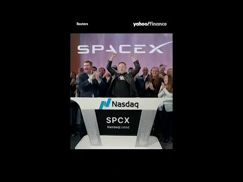 SpaceX officially makes the largest stock market debut ever. 🚀