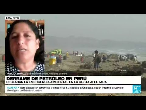 Perú declara emergencia ambiental por 90 días para combatir derrame de petróleo en sus costas