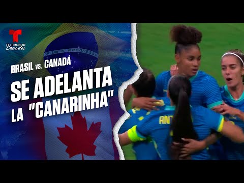 Tarciane adelanta a Brasil con un penal | Brasil vs. Canadá | Fútbol USA | Telemundo Deportes