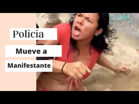 Policia saca mujer a la fuerza Condominio Sol y Playa