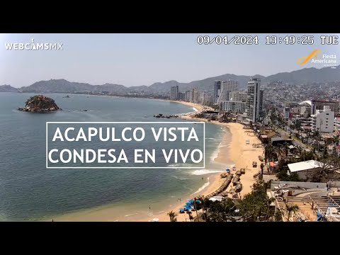 Acapulco, Guerrero En Vivo | Vista Panorámica de Playa Condesa