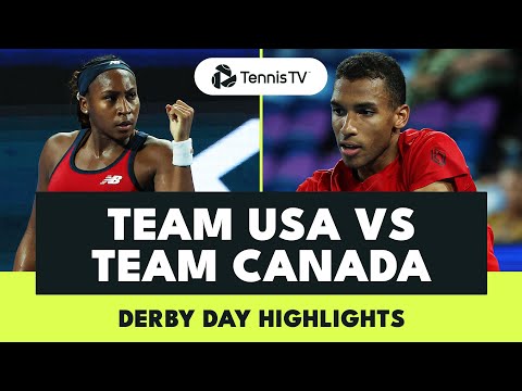 Team USA vs Team Canada Highlights 🔥 | United Cup 2025