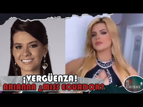 Arianna Mejia ¡Vergüenza! en el Miss Ecuador