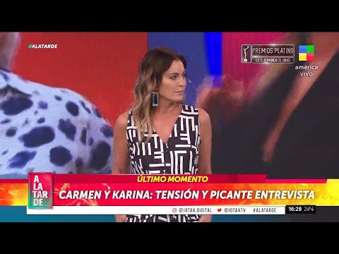 Carmen Barbieri y Karina Mazzocco: picante entrevista y tensión