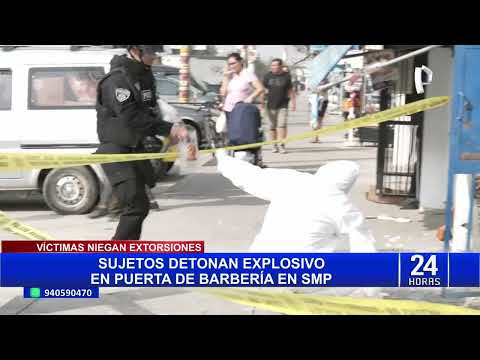 SMP: trabajadores de barbería atacada con explosivo descartan ser víctimas de extorsión