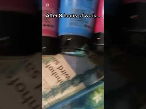 After 8 hours of work.. 🌊🌺 #shorts #art #trending