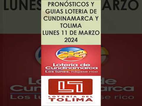 NÚMEROS RECOMENDADOS PARA JUGAR LOTERIA DE CUNDINAMARCA Y TOLIMA LUNES 11 DE MARZO 2024 #shorts