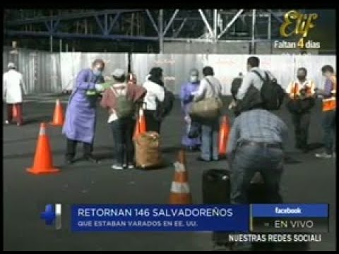 Llegan 146 salvadoreños que se encontraban varados en Estados Unidos