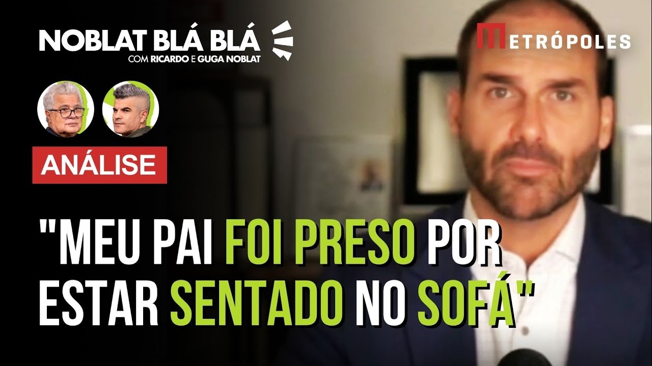 EDUARDO BOLSONARO diz em inglês que o pai foi preso por saudar os milhões contra a tirania