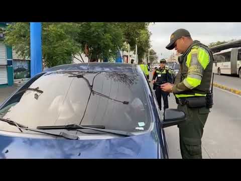 Policía realiza controles y seguimientos en las principales vías de Barranquilla y su AMB