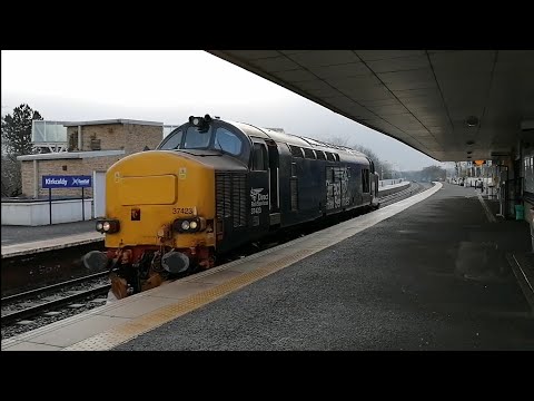 Class 37 Route Learning DRS passes through Kirkcaldy