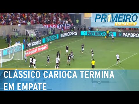 Gabigol perde pênalti, e Vasco empata com Flamengo no Maracanã | Primeiro Impacto (05/02/24)