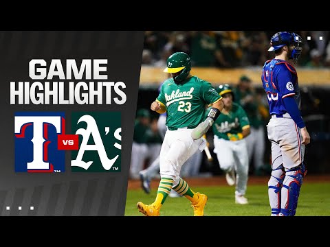 Rangers vs. As Game Highlights (9/24/24) | MLB Highlights