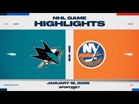 NHL Highlights | Sharks vs. Islanders - January 18, 2025