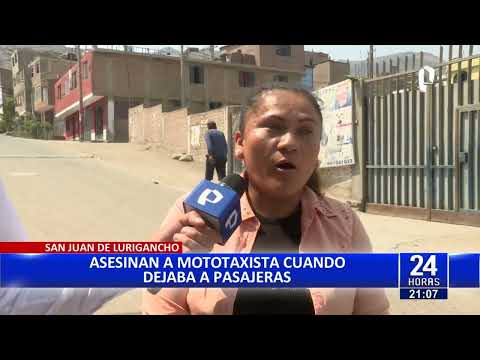 San Juan de Lurigancho: sicarios asesinan a balazos a mototaxista