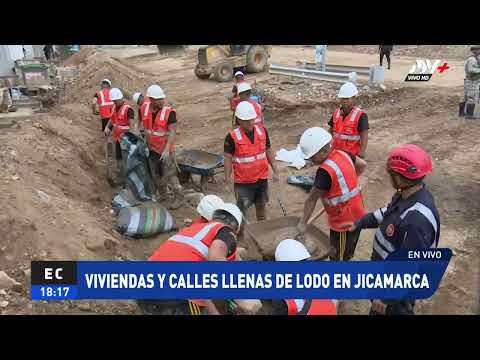 Jicamarca: Realizan trabajos de limpieza en hospital que se vio afectado por huaico