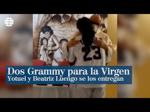 Yotuel Romero y Beatriz Luengo entregan sus Latin Grammy a la Virgen de la Caridad