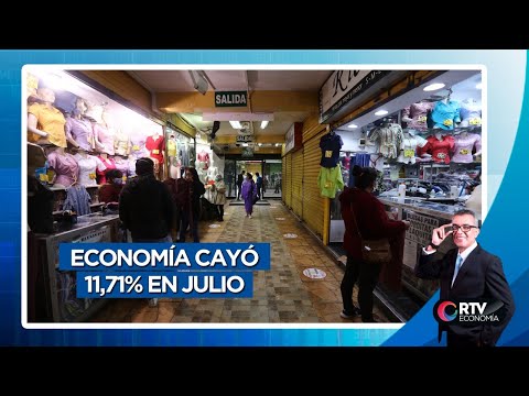 Economía nacional cayó 11,71% en julio | RTV Economía