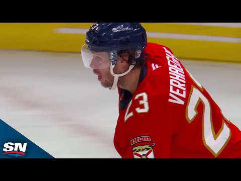 Panthers Carter Verhaeghe Buries Sweet Bennett Feed In Wide-Open Net