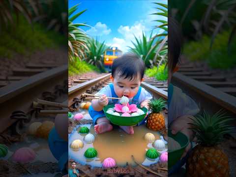 ❤️ Evolution of Baby: Train Attack on Baby for Food Eating #cat #cute #love #shorts BabyLos 63
