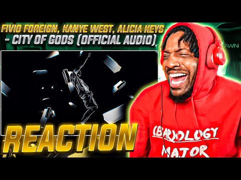 KANYE CARRIED! | Fivio Foreign, Kanye West, Alicia Keys - City of Gods (REACTION!!!)