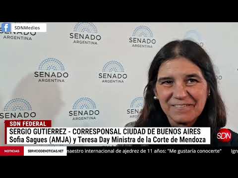 Sofia Sagues (AMJA) y Teresa Day Ministra de Mendoza, paridad de género en Suprema Corte de Nación