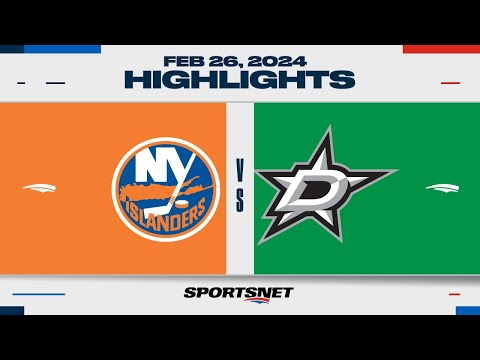 NHL Highlights | Islanders vs. Stars - February 26, 2024