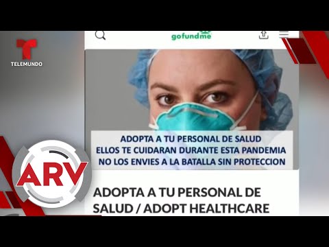 Médicos y enfermeras hacen una colecta virtual para comprar equipo | Al Rojo Vivo | Telemundo