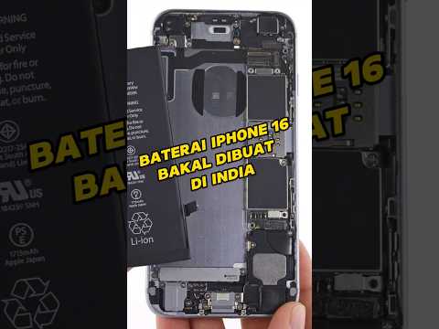 Baterai iPhone 16 bakal dibuat di India, berhenti produksi di China