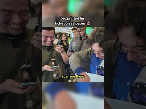 He had to make sure he had his QR code 🙄🤣