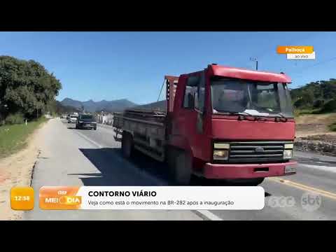 Veja como está o movimento na BR-282 após a inauguração do Contorno Viário | Trânsito | SCC Meio-Dia