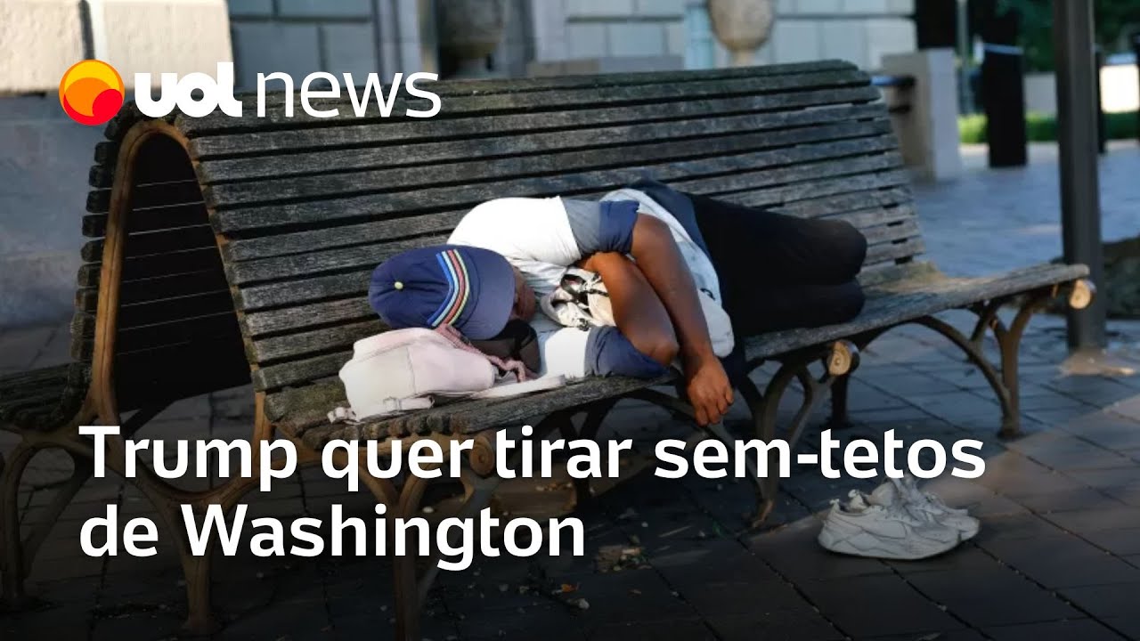Trump quer tirar sem tetos de Washington e mandá los para longe da capital